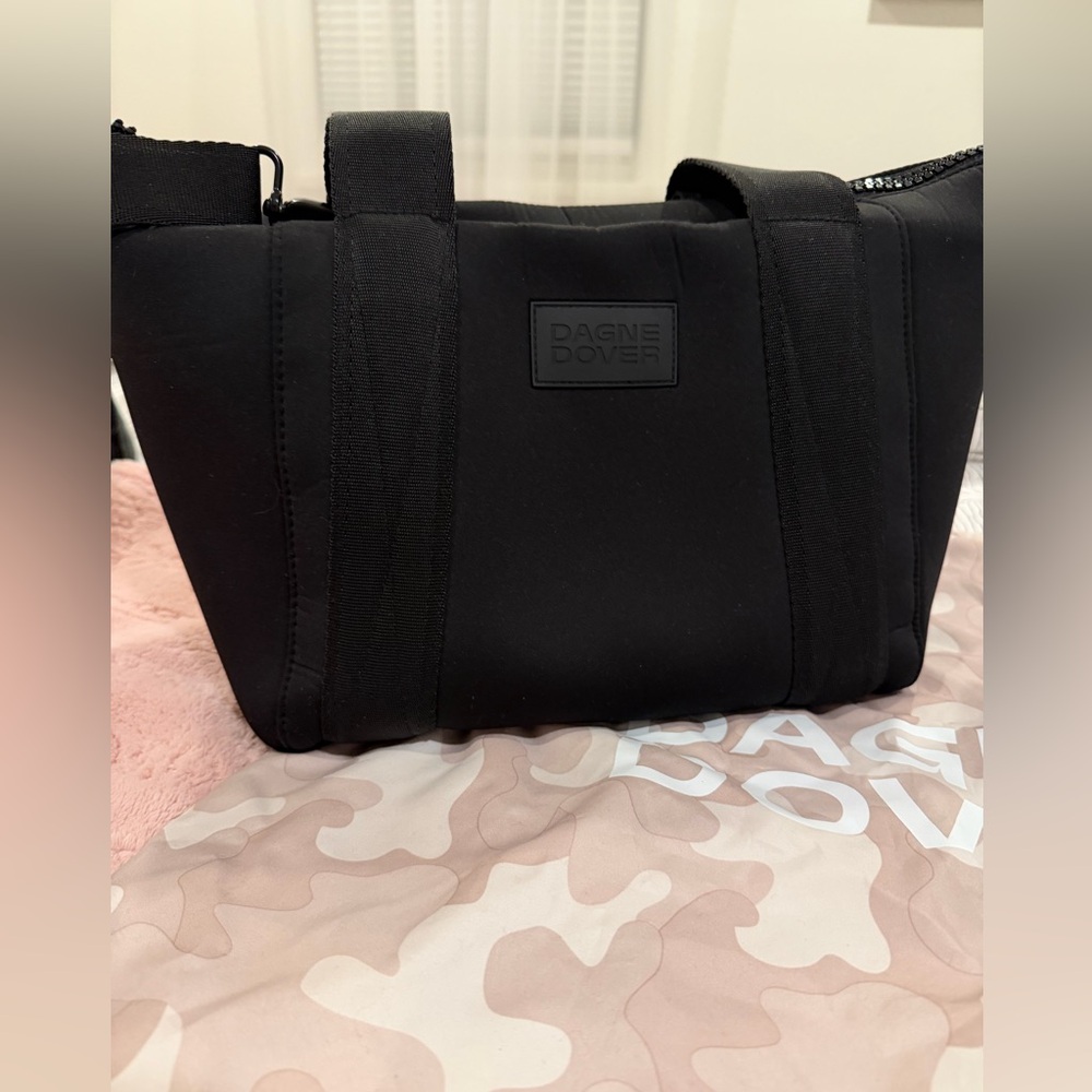 Dagne Dover Landon Neoprene Carryall Bag Small Onyx